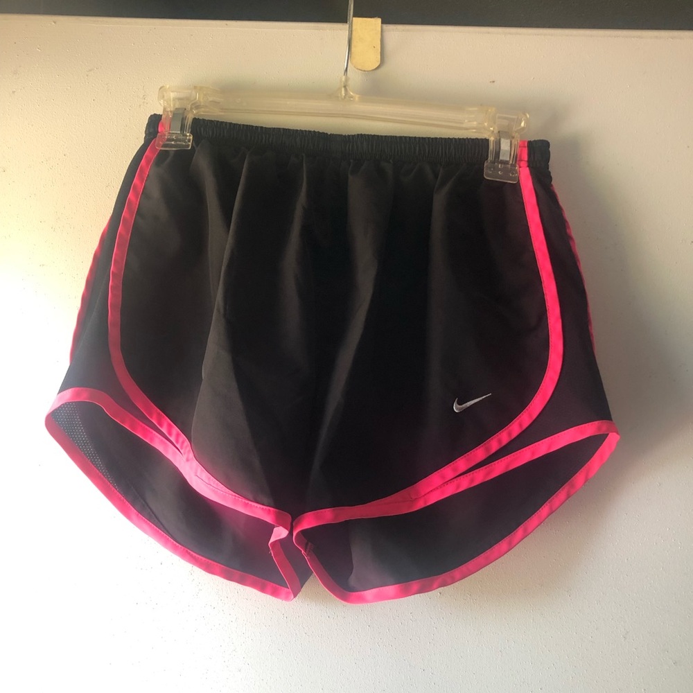 Nike Women’s Black and Pink Shorts